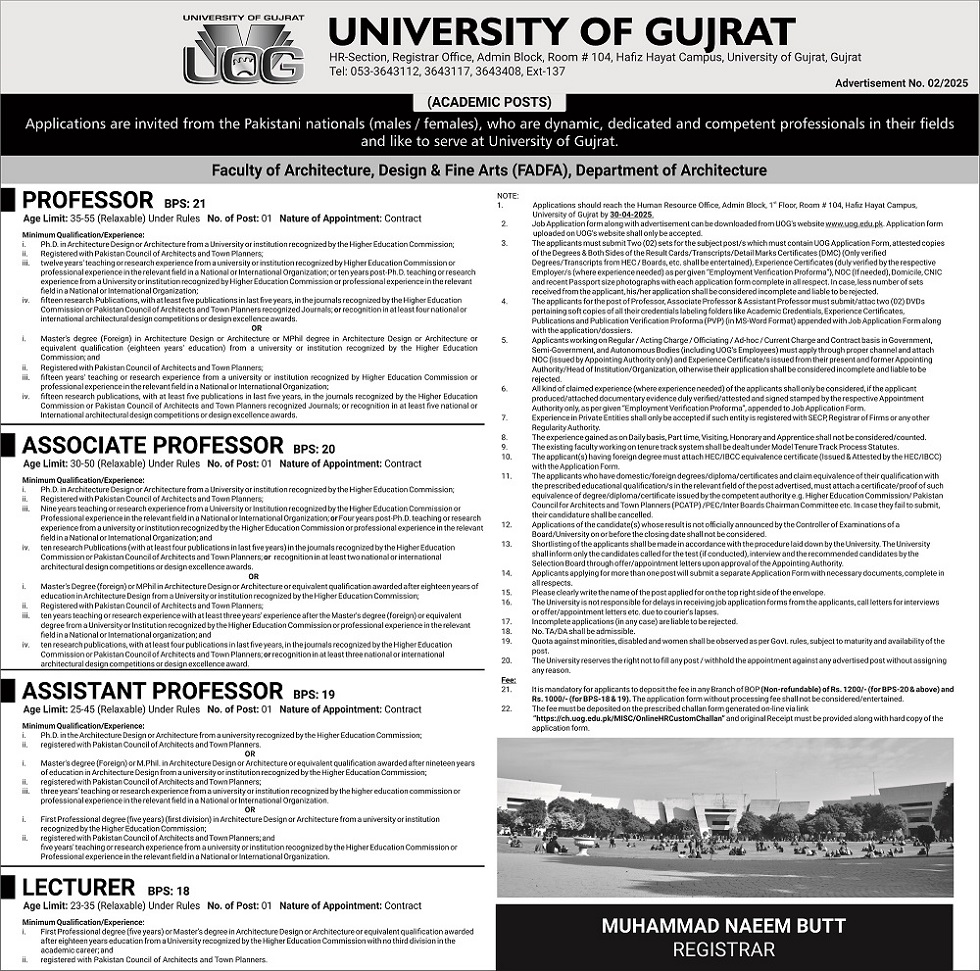 UOG News University Of Gujrat